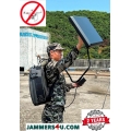 Man Pack Anti-Drone Jammer up to 8 bands Max 235W up to 4000m